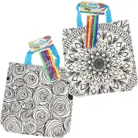 Free and Easy Kleur je eigen Tas Mandala/Rozen