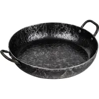 Forged Koekenpan Carbon steel met 2 Handvatten Ø28cm