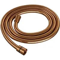 Brauer Copper Carving thermostatische inbouw regendouche met drukknoppen SET 59 met 20 cm douchekop en plafondarm en 3-standen handdouche en doucheslang en wandaansluitbocht koper geborsteld PVD