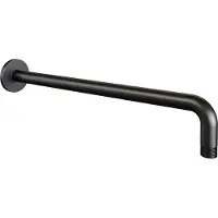 Brauer Black Carving thermostatische inbouw regendouche 3-weg omstelling SET 28 met 30 cm douchekop en gebogen muurarm en staaf handdouche en doucheslang en wandaansluitbocht mat zwart
