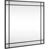 vidaXL Wandspiegel vierkant 60x60 cm ijzer zwart