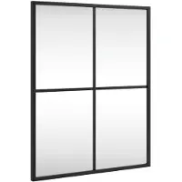 vidaXL Wandspiegel rechthoekig 40x50 cm ijzer zwart