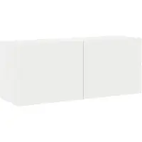 vidaXL Tv-meubel wandgemonteerd 100x30x41 cm wit