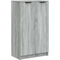 vidaXL Schoenenkast 59x35x100 cm bewerkt hout grijs sonoma eikenkleur