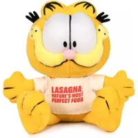 Garfield met Wit T-shirt Pluche Knuffel 20 cm - Kat Cat Plush Toy - Speelgoed Knuffeldier voor kinderen jongens meisjes - Odie Hond Dog
