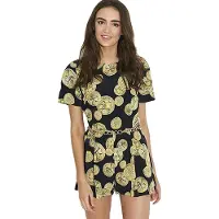 Sarcia.eu John Zack zwarte jumpsuit met medaillonprint