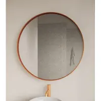 Gliss Design Spiegel asteri zonder led verlichting 60 cm met rand rose koper