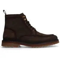 Manfield Bruine suède veterboots | Maat 43