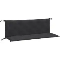 vidaXL Tuinbankkussens 2 st 150x50x7 cm stof gemêleerd antracietkleur