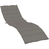 vidaXL Ligbedkussen 200x50x4 cm stof gemêleerd donkergrijs