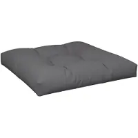 vidaXL Palletkussen 70x70x12 cm stof antracietkleurig