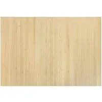 vidaXL Vloerkleed rechthoekig 70x100 cm bamboe lichtnaturel