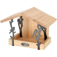 Esschert Design Tjiftjaf Muurvoedertafel Bruin bruin Hout