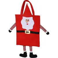 Christmas Decoration Kerst Cadeau zak Kerstman - 67cm - Rood