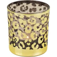 Mars & More *Theelichthouder luipaard stippen goud small 8cm*