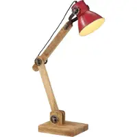 vidaXL Bureaulamp, 25W, rood, 23x18x96 cm, E27