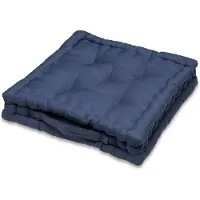 Wicotex Zitkussen-Matraskussen Wicotex katoen 57x57x10cm blauw