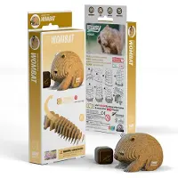 Eugy 3D Puzzel - Wombat - Wilde Dieren - Duurzaam - Verzamel Ze Allemaal - 6 Jaar