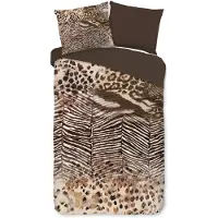 Pure dekbedovertrek Skins bruin - microvezel - 140x220