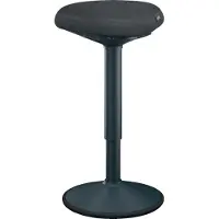 Leitz Ergo actieve kruk met gasveer donkergrijs