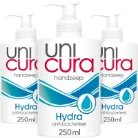 Unicura 3x Antibacteriële Handzeep Hydra 250 Ml