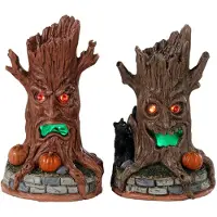 Lemax Haunted Tree Trunks Set Of 2 B/O (4.5V) Halloweenhuisje