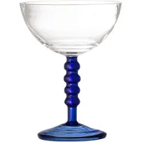 Bloomingville Noemi cocktailglazen blauw set van 6 stuks - 82068208