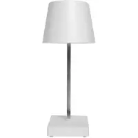 Merkloos Luume Led Diner Tafellamp - Touch Bediening - Dimbaar - Ø10,5 x 26 cm - Wit