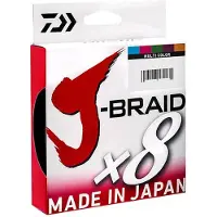 Daiwa J-Braid X8, gevlochten lijn, 0.42mm - 300m, multicolor