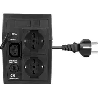 Vultech UPS1200VA-LITE UPS Line-interactive 1,2 kVA 600 W 2 AC-uitgang(en)