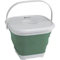Outwell COLLAPS BUCKET SQUARE W/LID (SHADOW GREEN)