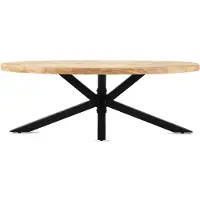 MD Interior Trendo ovale salontafel met spiderpoot 130x70x45cm
