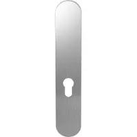 GPF bouwbeslag GPF Gatdeel langschild afgerond 218x40x8.5mm zonder krukgat PC55