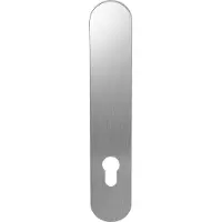 GPF bouwbeslag GPF Gatdeel langschild afgerond 218x40x8.5mm zonder krukgat PC85