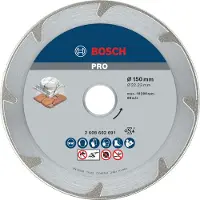 Bosch 2608602691 Power Tools Diamanten doorslijpschijf Diameter 150 mm Boordiameter 22.23 mm Marmer, Kunststof 1 stuk(s)