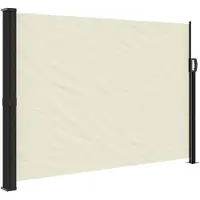 vidaXL Windscherm uittrekbaar 140x600 cm crème