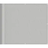 vidaXL Balkonscherm 90x300 cm 100% oxford polyester lichtgrijs