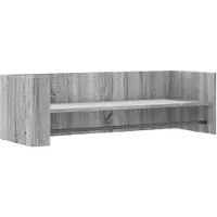 vidaXL Wandschap 100x35x30,5 cm bewerkt hout grijs sonoma eikenkleurig