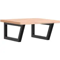 vidaXL Badkamer wandschap staal en massief beukenhout