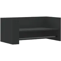 vidaXL Wandschap 70,5x35x30,5 cm bewerkt hout zwart