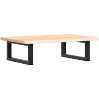 vidaXL Badkamer wandschap staal en massief eikenhout