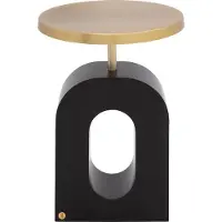 Goossens Bijzettafel Albin, metaal goud,, 41 x 57 x 41 cm