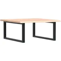 vidaXL Badkamer wandschap staal en massief eikenhout
