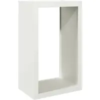 vidaXL Haardhoutrek 60x40x100 cm staal wit