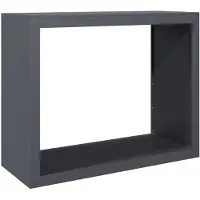 vidaXL Haardhoutrek 100x40x80 cm staal antracietkleurig