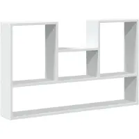 vidaXL Wandplank Wit 99x15x60 cm Bewerkt Hout