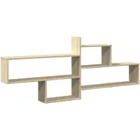vidaXL Wandschap 167,5x18x68 cm bewerkt hout sonoma eikenkleurig