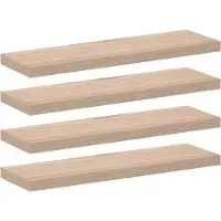 vidaXL Wandschapppen 4 st 80x23,5x4 cm bewerkt hout