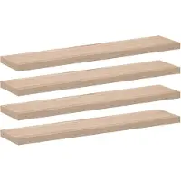 vidaXL Wandschapppen 4 st 110x23,5x4 cm bewerkt hout