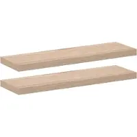 vidaXL Wandschapppen 2 st 80x23,5x4 cm bewerkt hout